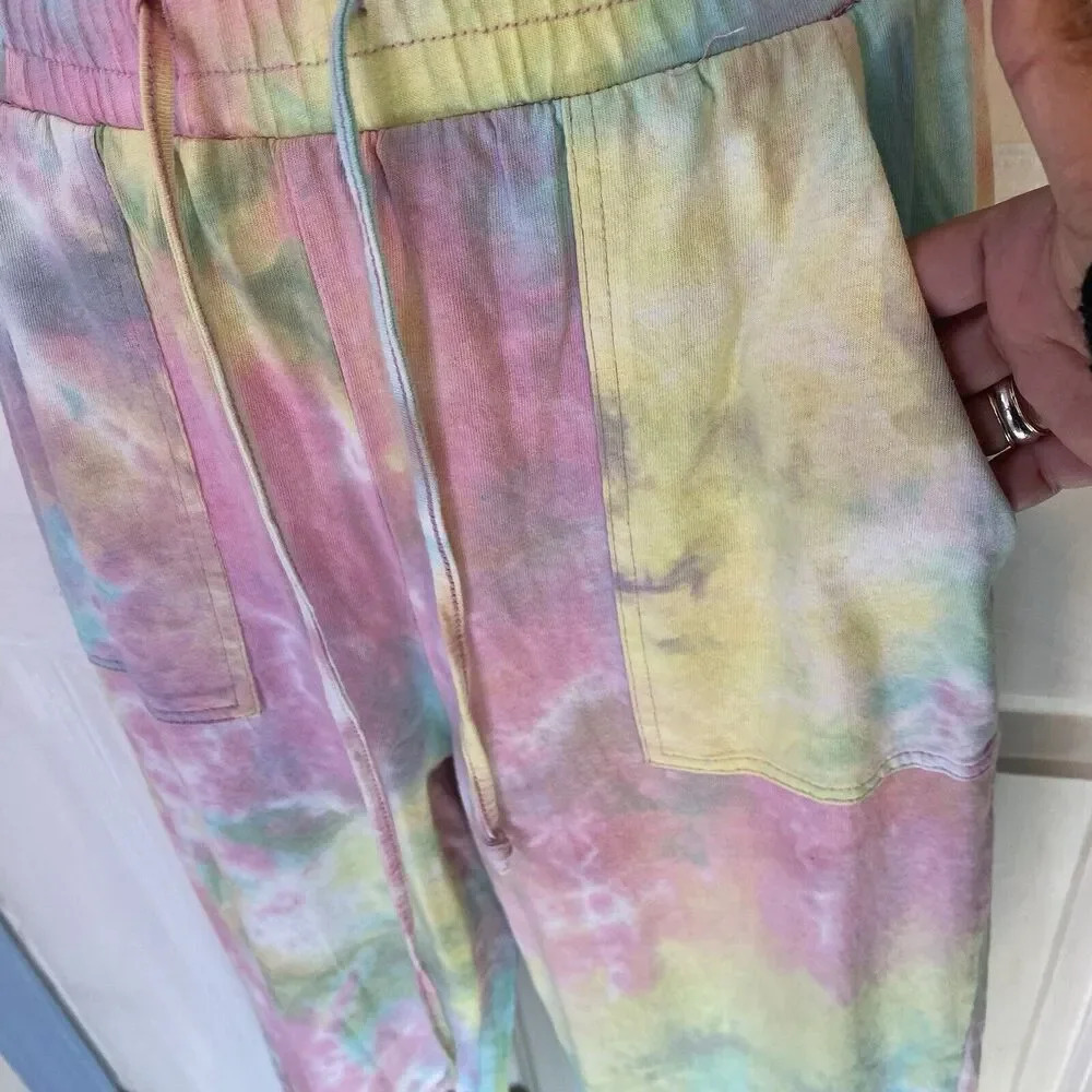 Y2K 1Piece Joggers Jumpsuit Women S Babydoll Tie Dye Boho Stretch Comfort Pocket - Picture 8 of 10